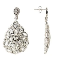 Latelita Peacock Earrings Silver 8 Latelita Peacock Earrings Silver -Latelitla Store peacock earrings silver 863429