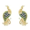 Latelita Peacock Train Earrings Gold Blue Green 1 Latelita Peacock Train Earrings Gold Blue Green -Latelitla Store peacock train earrings gold blue green 936293