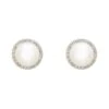 Latelita Pearl Full Halo Large Stud Earrings Silver 1 Latelita Pearl Full Halo Large Stud Earrings Silver -Latelitla Store pearl full halo large stud earrings silver 758684