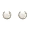 Latelita Pearl Half Halo Medium Stud Earrings Silver 1 Latelita Pearl Half Halo Medium Stud Earrings Silver -Latelitla Store pearl half halo medium stud earrings silver 628629
