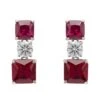 Latelita Penelope Drop Earrings Ruby Silver -Latelitla Store penelope drop earrings ruby silver 503577