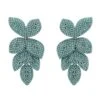 Latelita Petal Cascading Flower Earrings Aqua 1 Latelita Petal Cascading Flower Earrings Aqua -Latelitla Store petal cascading flower earrings aqua 382740
