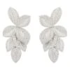 Latelita Petal Cascading Flower Earrings Silver -Latelitla Store petal cascading flower earrings silver 667647
