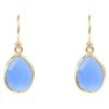 Latelita Petite Drop Earrings Dark Blue Chalcedony Gold -Latelitla Store petite drop earrings dark blue chalcedony gold 820560