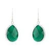 Latelita Petite Drop Earrings Silver Green Onyx -Latelitla Store petite drop earrings silver green onyx 787340