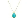 Latelita Petite Drop Necklace Gold Arizona Turquoise -Latelitla Store petite drop necklace gold arizona turquoise 264474