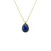 Latelita Petite Drop Necklace Gold Sapphire Hydro -Latelitla Store petite drop necklace gold sapphire hydro 158914