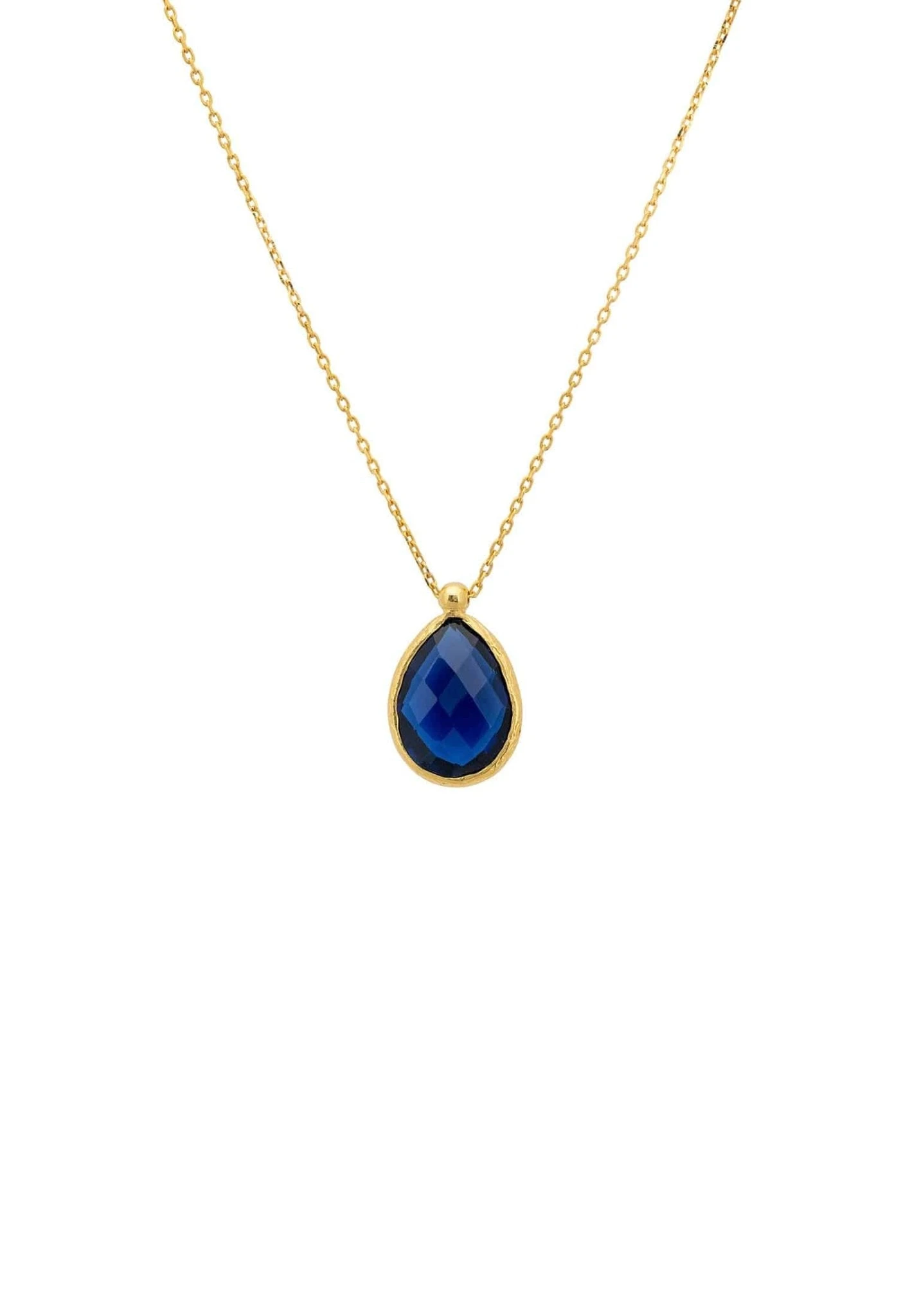 Latelita Petite Drop Necklace Gold Sapphire Hydro 3 Latelita Petite Drop Necklace Gold Sapphire Hydro