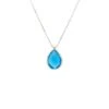 Latelita Petite Drop Necklace Silver Blue Topaz Hydro -Latelitla Store petite drop necklace silver blue topaz hydro 846170