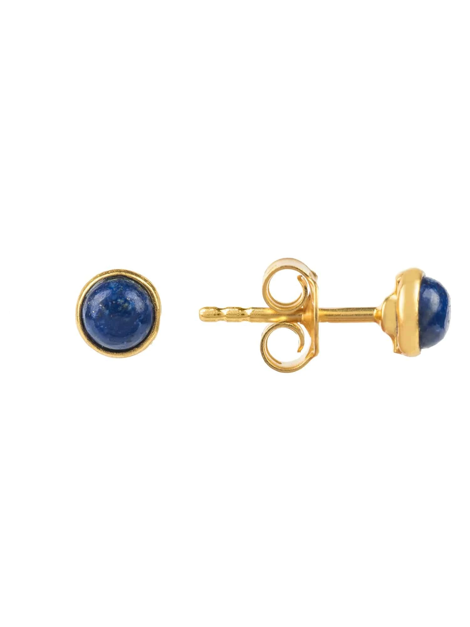 Latelita Petite Gemstone Earrings Gold Lapis Lazuli 5 Latelita Petite Gemstone Earrings Gold Lapis Lazuli - Image 3