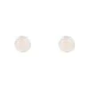 Latelita Petite Gemstone Earrings Silver Rose Quartz -Latelitla Store petite gemstone earrings silver rose quartz 928343