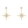 Latelita Petite Star Burst Drop Earrings Gold -Latelitla Store petite star burst drop earrings gold 142064