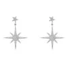Latelita Petite Star Burst Drop Earrings Silver -Latelitla Store petite star burst drop earrings silver 288500