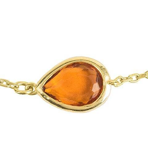 Latelita Pisa Mini Teardrop Bracelet Gold Citrine 5 Latelita Pisa Mini Teardrop Bracelet Gold Citrine - Image 3