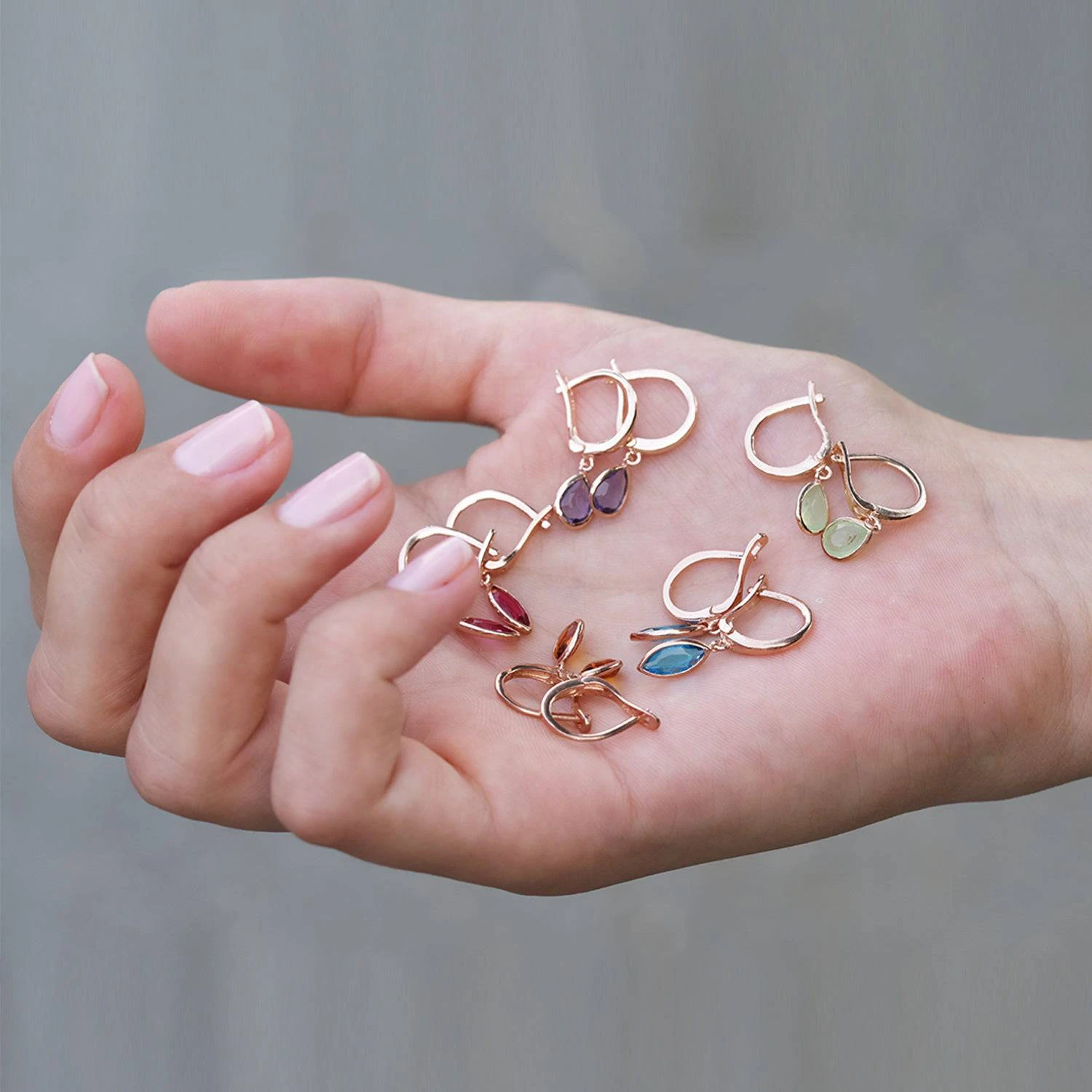 Latelita Pisa Mini Teardrop Earrings Gold Blue Topaz 7 Latelita Pisa Mini Teardrop Earrings Gold Blue Topaz - Image 5