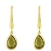 Latelita Pisa Mini Teardrop Earrings Gold Peridot -Latelitla Store pisa mini teardrop earrings gold peridot 913478