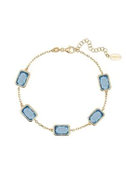Latelita Portofino Bracelet Gold Blue Topaz
