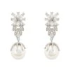 Latelita Primrose Baroque Pearl Earrings Silver White -Latelitla Store primrose baroque pearl earrings silver white 894472