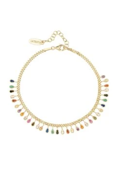 Latelita Rainbow Droplets Bracelet Gold