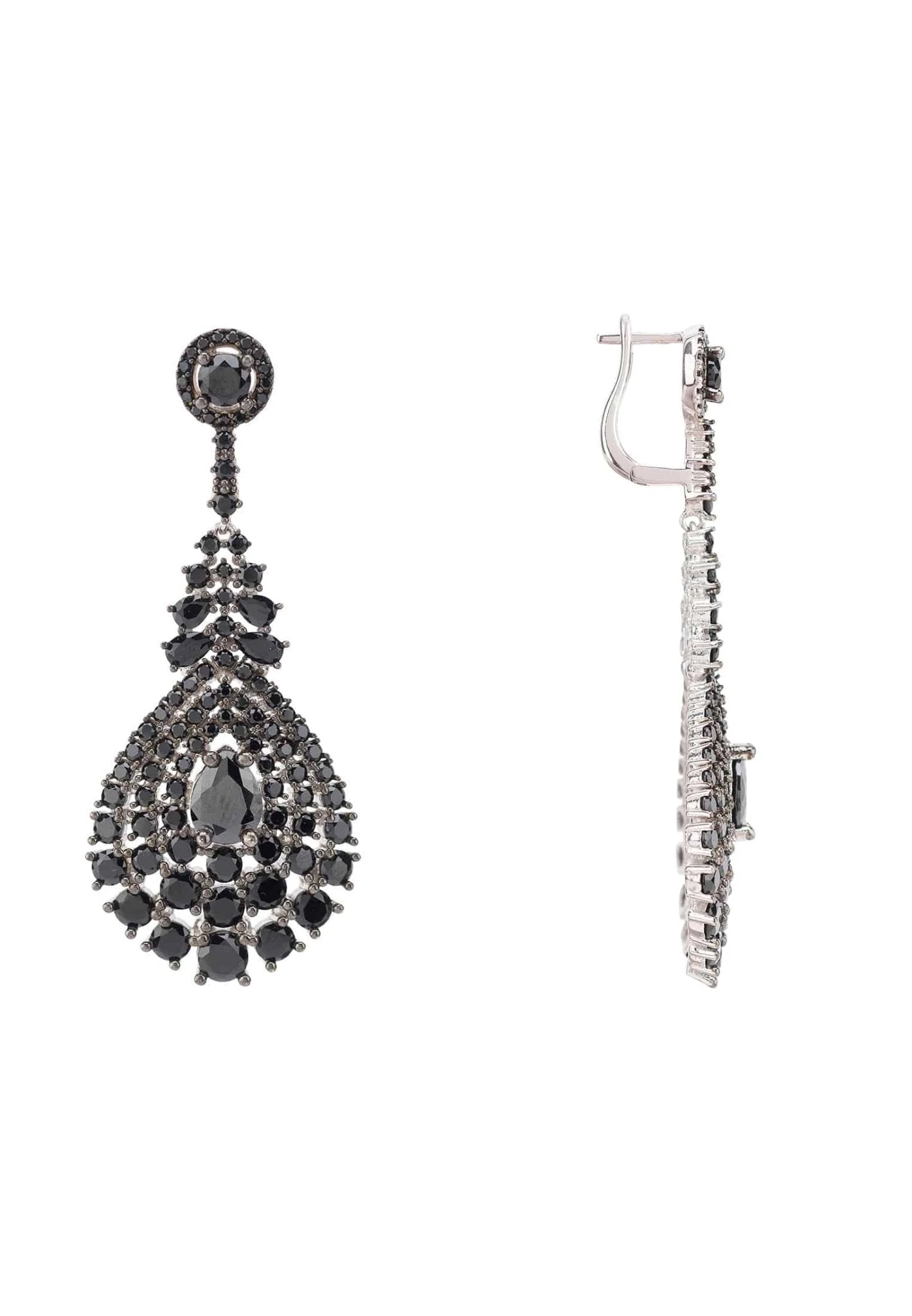 Latelita Regency Drop Earrings Black Cz 5 Latelita Regency Drop Earrings Black Cz - Image 3