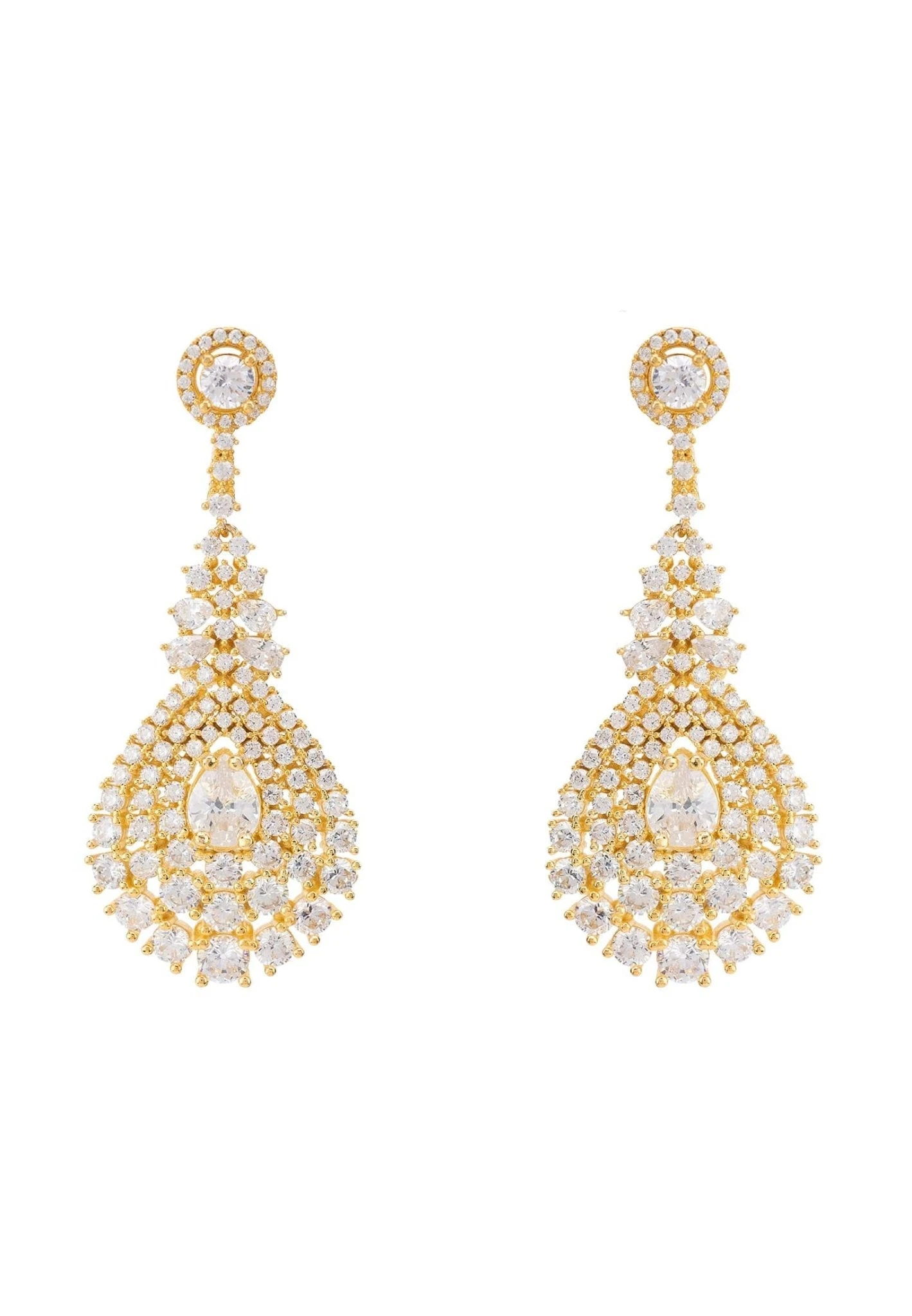 Latelita Regency Drop Earrings Gold 3 Latelita Regency Drop Earrings Gold