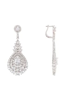 Latelita Regency Drop Earrings Silver -Latelitla Store regency drop earrings silver 325999
