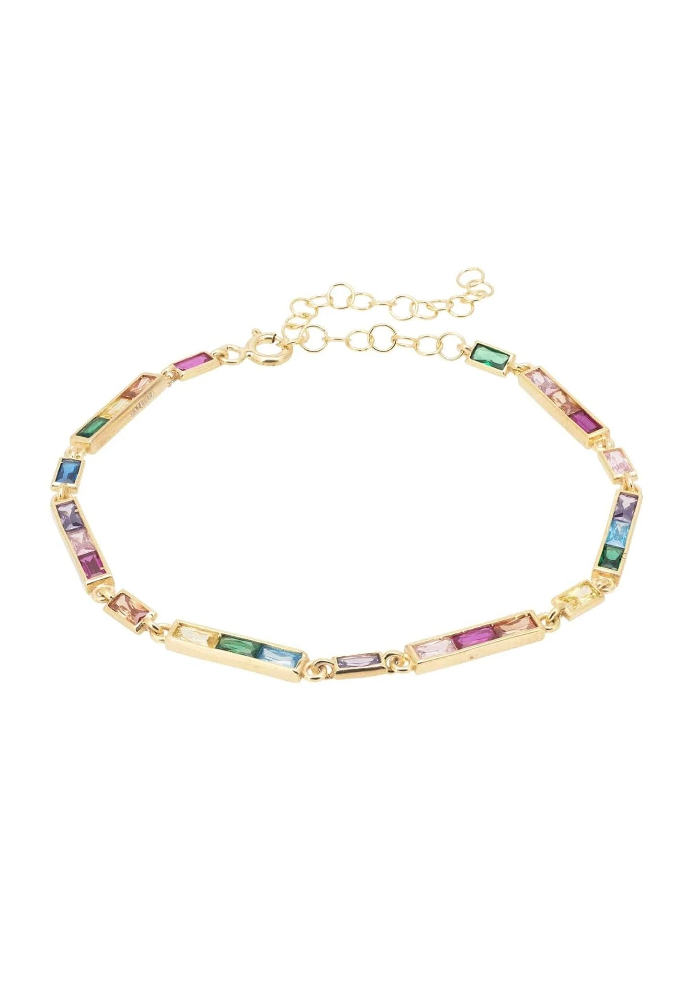Latelita Riviera Multicoloured Gemstone Bracelet 3 Latelita Riviera Multicoloured Gemstone Bracelet