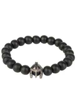 Latelita Roman Spartan Warrior Gemstone Bracelet Black Oxidised