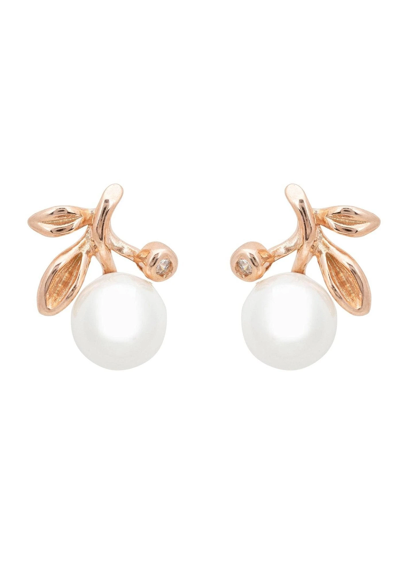 Latelita Rosebud Pearl Stud Earrings Rosegold 3 Latelita Rosebud Pearl Stud Earrings Rosegold