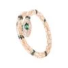 Latelita Salazar Snake Ring Emerald Green Rosegold -Latelitla Store salazar snake ring emerald green rosegold 156009