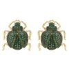 Latelita Scarab Large Bug Stud Earrings Gold -Latelitla Store scarab large bug stud earrings gold 218164