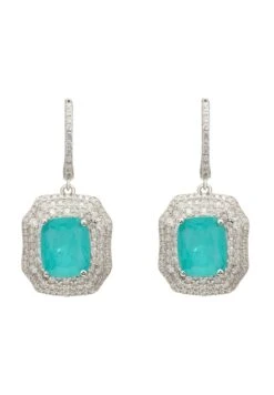 Latelita Seraphina Drop Earrings Silver Paraiba Tourmaline