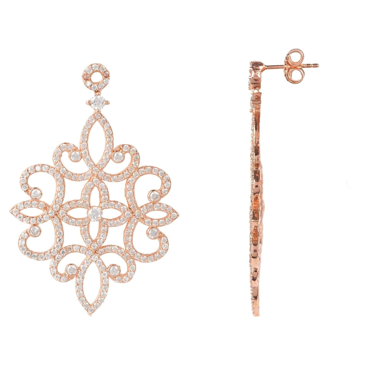 Latelita Sherazade Earrings Rose Gold 5 Latelita Sherazade Earrings Rose Gold - Image 3