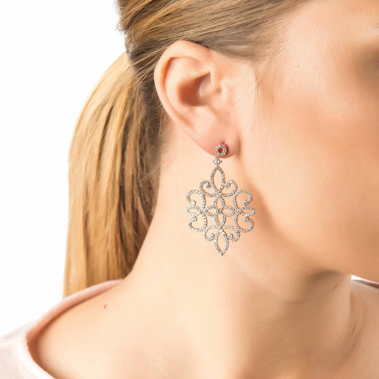 Latelita Sherazade Earrings Rose Gold 4 Latelita Sherazade Earrings Rose Gold - Image 2