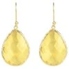 Latelita Single Drop Earrings Citrine Hydro Gold -Latelitla Store single drop earrings citrine hydro gold 396218
