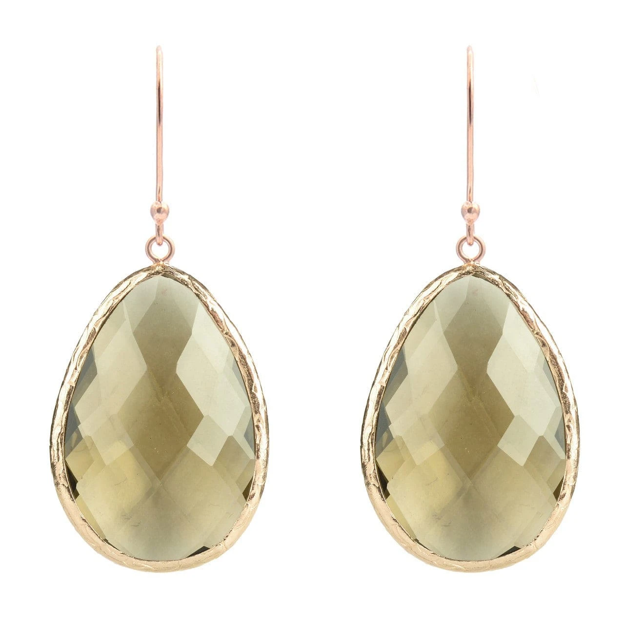 Latelita Single Drop Earrings Smokey Quartz Rosegold 3 Latelita Single Drop Earrings Smokey Quartz Rosegold