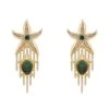 Latelita Siren Turtle Earrings Gold Green -Latelitla Store siren turtle earrings gold green 937855