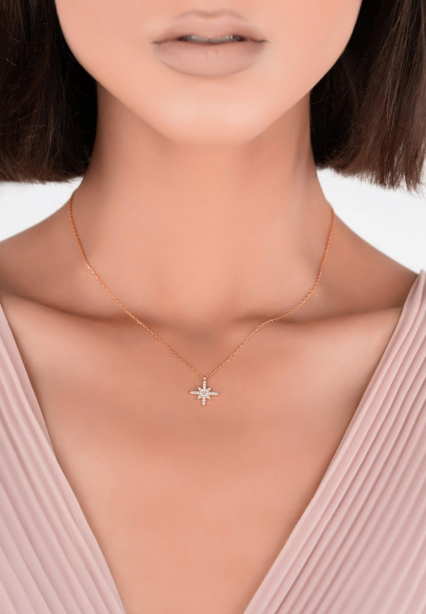 Latelita Sirius Star Necklace Rosegold 4 Latelita Sirius Star Necklace Rosegold - Image 2