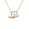 Latelita Snail Pendant Necklace Gold -Latelitla Store snail pendant necklace gold 638362