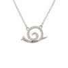 Latelita Snail Pendant Necklace Silver 2 Latelita Snail Pendant Necklace Silver -Latelitla Store snail pendant necklace silver 161932