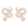 Latelita Snake Coiled Stud Earrings Rosegold -Latelitla Store snake coiled stud earrings rosegold 502496