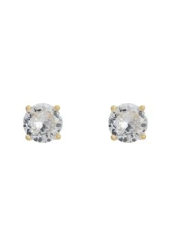 Latelita Solitaire Cz Earrings Gold