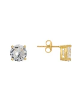 Latelita Solitaire Cz Earrings Gold -Latelitla Store solitaire cz earrings gold 961701