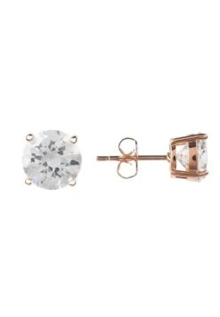 Latelita Solitaire Cz Earrings Rosegold