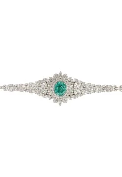 Latelita Soraya Statement Bracelet Aquamarine -Latelitla Store soraya statement bracelet aqua marine silver 508281