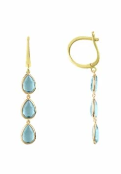 Latelita Sorrento Triple Drop Earrings Gold Blue Topaz 8 Latelita Sorrento Triple Drop Earrings Gold Blue Topaz -Latelitla Store sorrento triple drop earrings gold blue topaz 968899