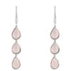 Latelita Sorrento Triple Drop Earrings Silver Rose Quartz 1 Latelita Sorrento Triple Drop Earrings Silver Rose Quartz -Latelitla Store sorrento triple drop earrings silver rose quartz 193717