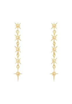 Latelita Star Burst 5 Drops Earrings Gold