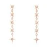 Latelita Star Burst 5 Drops Earrings Rosegold -Latelitla Store star burst 5 drops earrings rosegold 265153