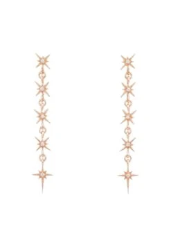 Latelita Star Burst 5 Drops Earrings Rosegold